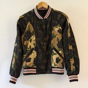 COACH Reversible Minnie Mouse Floral Varsity Bomber Jacket (Fits s/m)